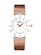 Bellevue Damen Uhr mit Rose Gold Metallarmband