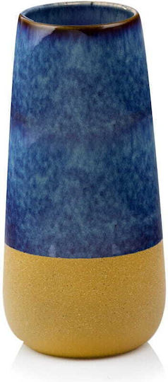 Polnix Ceramic Vase Blue 13x27cm