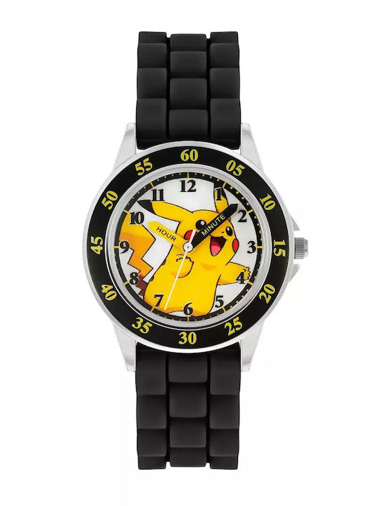 Disney Παιδικό Αναλογικό Ρολόι Pokemon Μαύρο