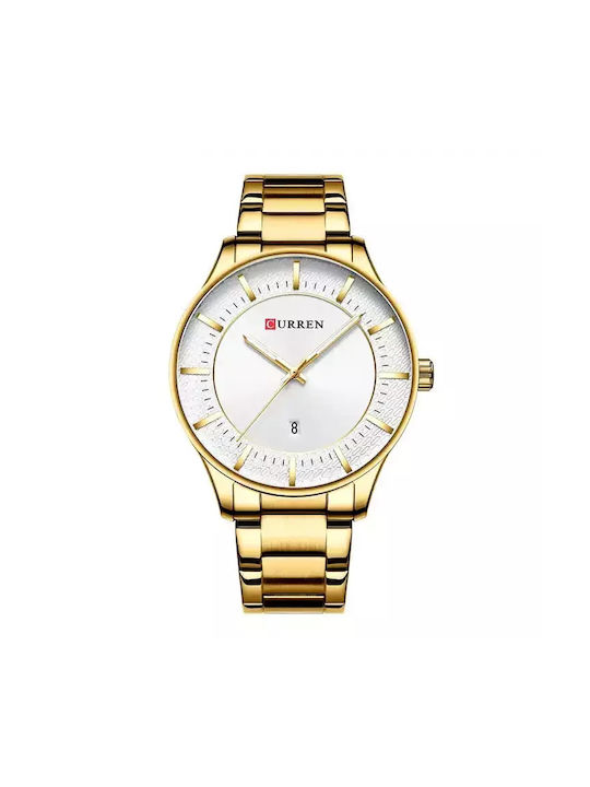 Curren Watch Battery with Gold Metal Bracelet