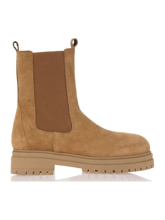 Sante Suede Women's Ankle Boots Beige