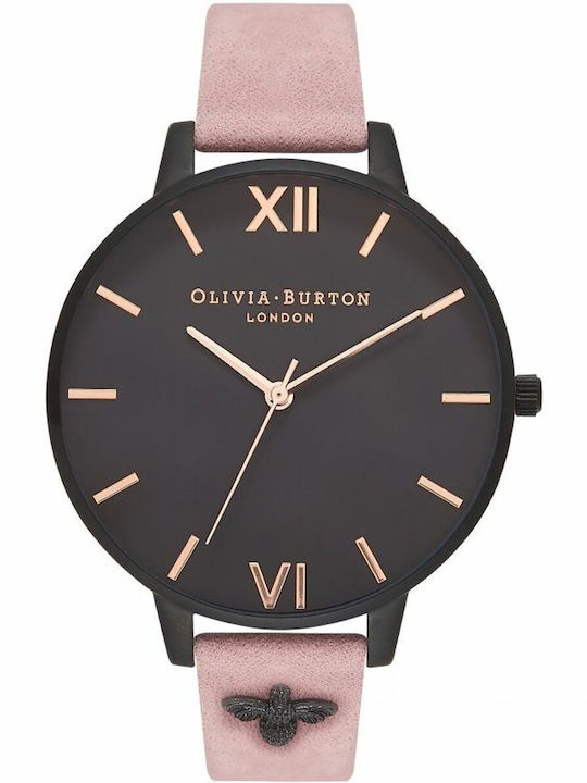 Olivia Burton Women's Watch with Pink Leather Strap