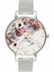Olivia Burton Women's Watch with Silver Metal Bracelet