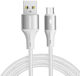 Joyroom SA25-AM3 Braided USB 2.0 to micro USB Cable Λευκό 1.2m (053852)