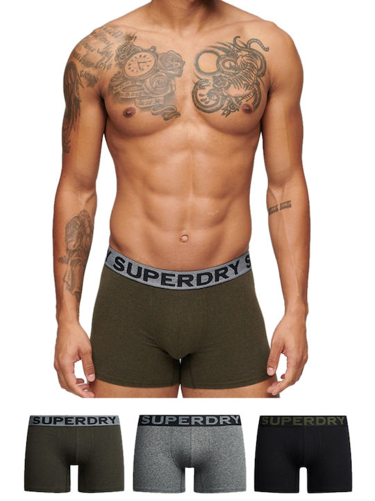 Superdry Herren Boxershorts Schwarz 1Packung