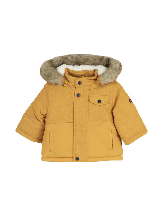 Chicco Waterproof Kids Casual Jacket with Lining & Hood Yellow