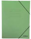 AG Trees Folder with Rubber Band and Ears for Paper A4 Green