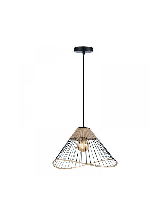 Inlight Pendant Light Black Grid with Socket E27 48x48cm