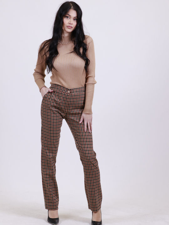 Chicard Women's Fabric Trousers MULTICHROME (Multicolor)