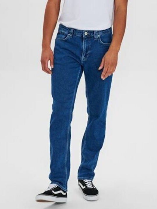 Math Pantaloni Jeans pentru Bărbați Albastru