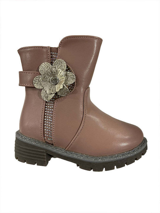 Ustyle Kinderstiefeletten mit Reißverschluss Rosa
