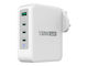J5create GaN Handyladegerät mit USB-A Anschluss und 3 USB-C Ausgangsanschlüsse und Kabel USB-C 130W Weiß (JUP43130F-FN)