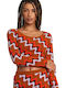 Damen Langarm Pullover Braun