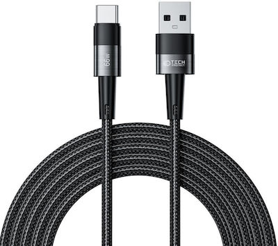 Tech-Protect Ultraboost USB 2.0 Cablu USB-C bărbătesc - USB-A de sex masculin 66W Gri 3m