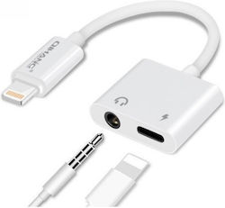 QIHANG M08 Lightning Male to 3.5mm Lightning Female