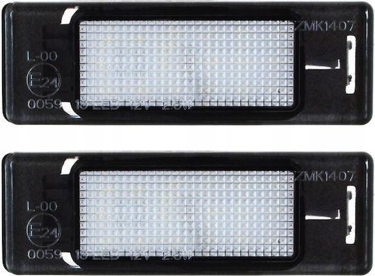 AutoTune License Plate Lights Led for Peugeot 1007