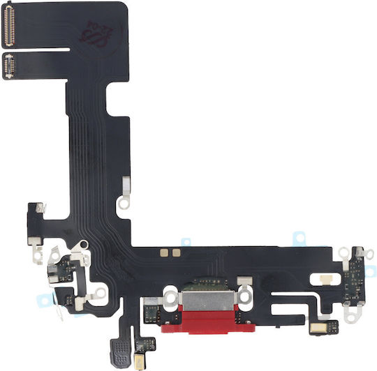 Flex Cable with Charging port in Red color for iPhone 13