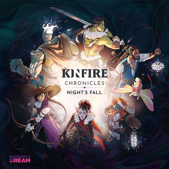 Brettspiel Kinfire Chronicles Nights Fall für 1-4 Spieler 14+ Jahre (EN) Incredible Dream Studios