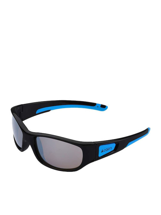 Cairn Unisex Sunglasses with Black Plastic Frame and Black Lens JSPLAY102TU