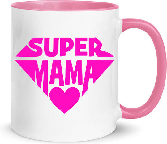 Super Cană Ceramică Albă 330ml