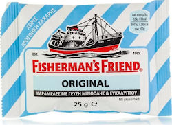 Fisherman's Friend Original Dropsuri pentru Copii pentru Tuse Uscată și Productivă Eucalipt Menta 25gr 1buc