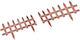 Outsunny Wooden Garden Hedge in Brown Colour 12 Pieces