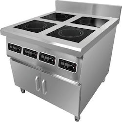 Karamco Amtcd401 Ηλεκτρική Εστία Επαγωγική Τετραπλή 20kW 80x70x85cm