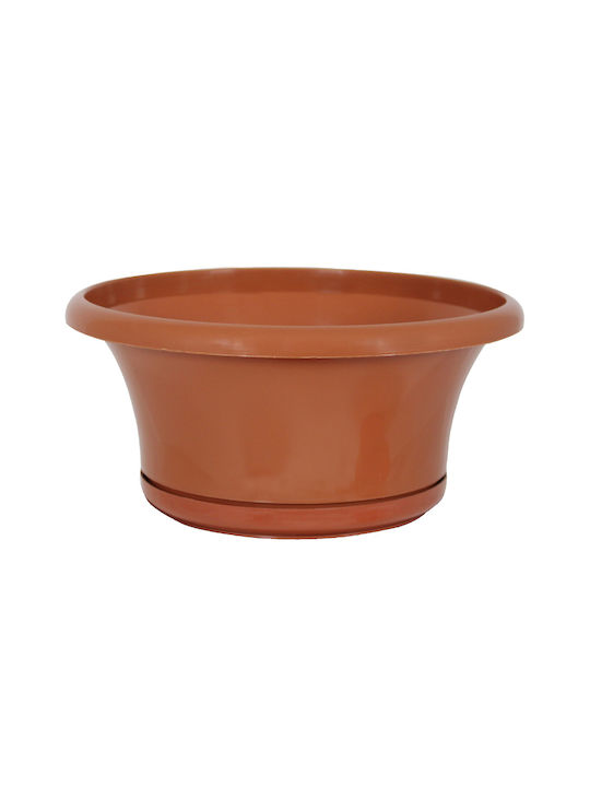 Sic Plast Pot Plastic Terracotta 22x9.5x14cm.