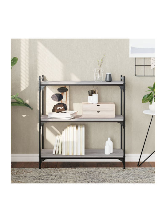 Bibliothek 3 Grey 80x30x86cm