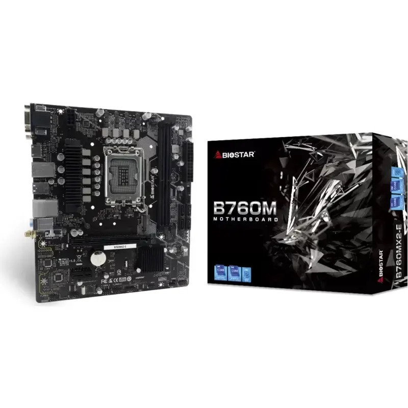 Biostar B760MX2-E DDR5 rev. 1.0 Motherboard Micro ATX με Intel 1700 Socket