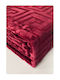 Decotelia Velvet Blanket Double 220x240cm Burgundy