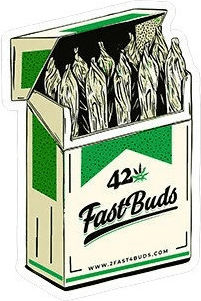 Fast Buds Sticker for Laptop Multicolour