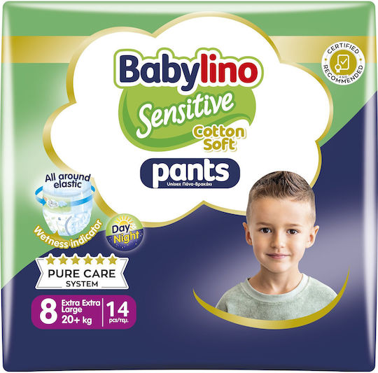 Babylino Diaper Pants Cotton Soft Pants No. 8 for 20+kg 14pcs