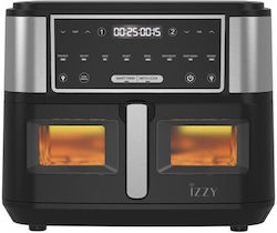 Izzy IZ-8225 Fryer Air with Double Detachable Basket 10lt Silver