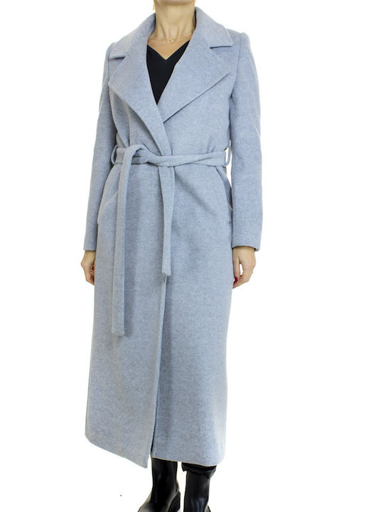 Emporio Co. Women's Midi Coat grey
