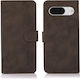 Khazneh Litchi Back Cover Leather Magnetic Brown (Google Pixel 8)