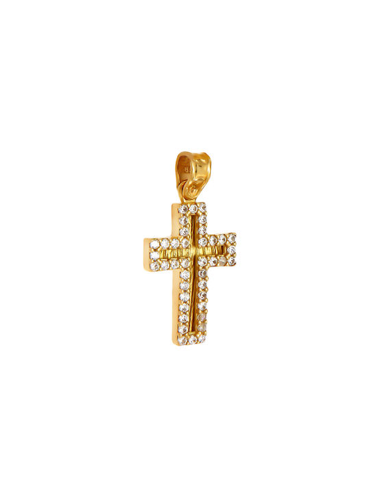 Daskalakis Women's Gold Cross 14K