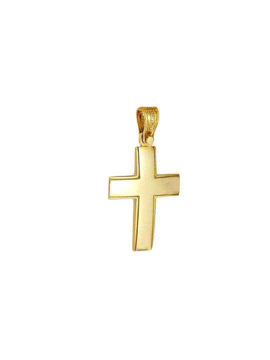 Daskalakis Herren Gold Kreuz 14K