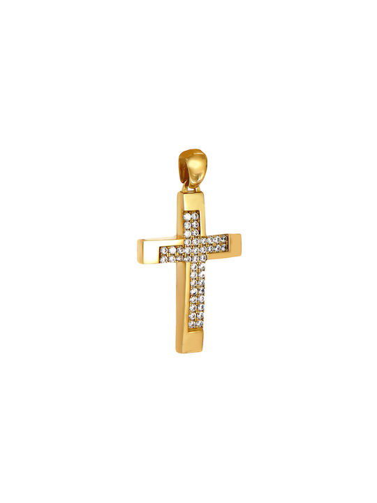 Daskalakis Women's Gold Cross 14K