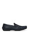 Leder Herren Mokassins Navy Blue