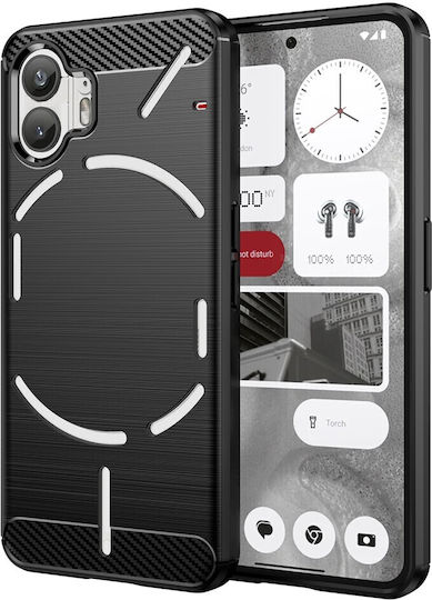 Mad Mask Brushed TPU Carbon Back Cover Σιλικόνης Μαύρο (Nothing Phone 2)