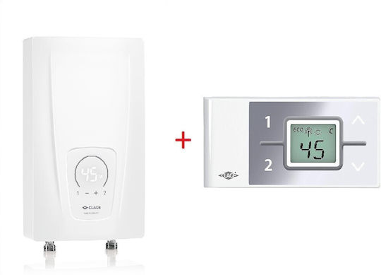 Clage Cex 11-13 5 Wall Mounted Electric Three-Phase Instant Water Heater for Central Installation 13.5kW with Remote Control