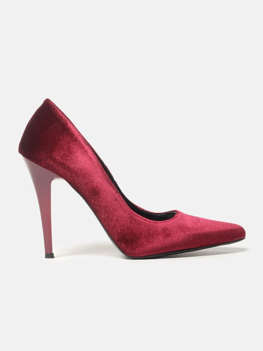 InShoes Pointed Toe Burgundy Heels