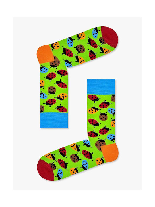 Axidwear Ladybugs Socks GREEN