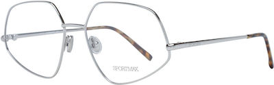 Sportmax Femei Metalic Rame Ochelari Argint 557990