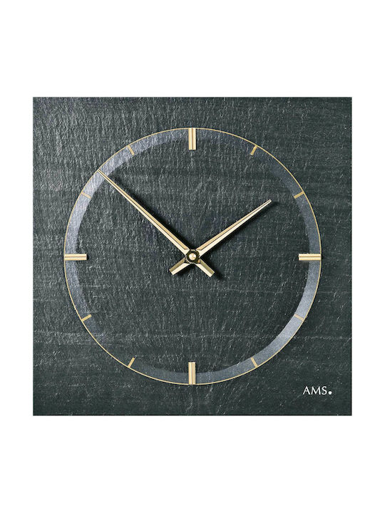 AMS Wall Clock Black