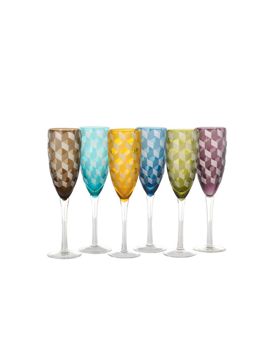 Pols Potten Set of Glasses Champagne made of Glass Stemmed 6pcs