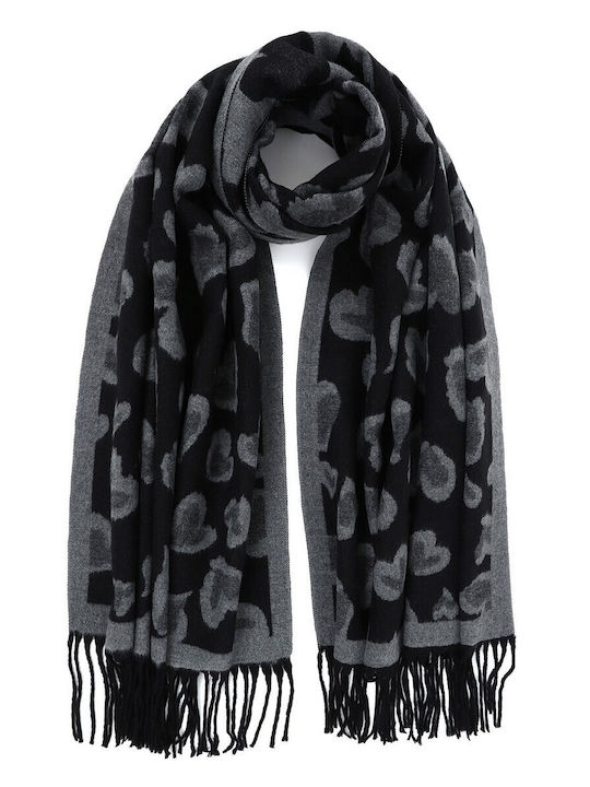 Doca Women's Wool Scarf Black