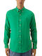 Ralph Lauren Men's Shirt Long Sleeve Linen Grasshopper Green