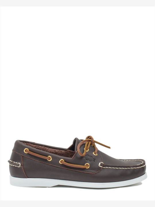 Chicago Δερμάτινα Ανδρικά Boat Shoes TABAC/W